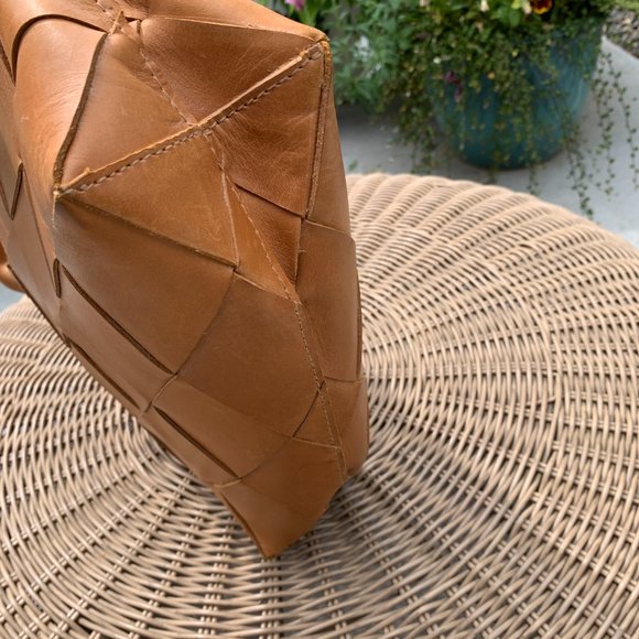 Parker Clay Acacia Woven Leather Handbag - Picture 11 of 14